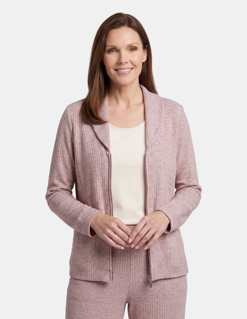 Sudadera rib con bolsas relax Ayla