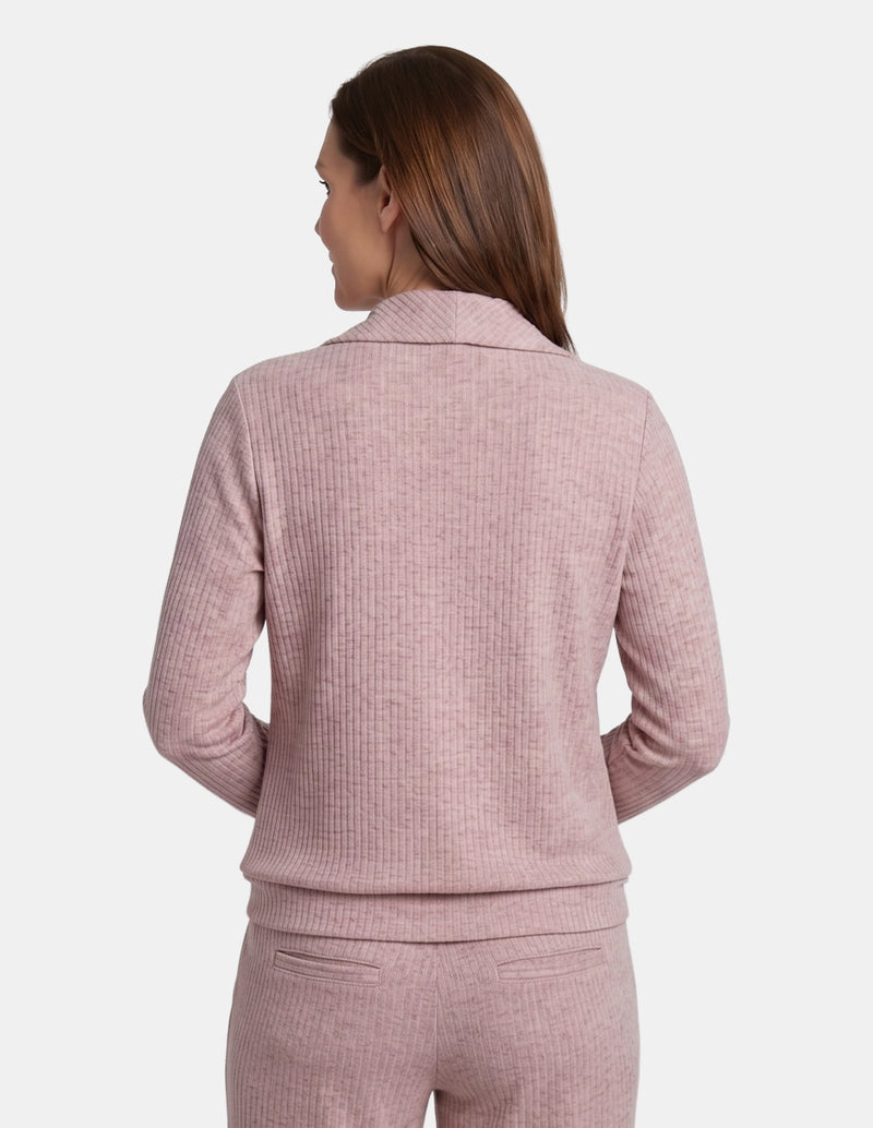 Sudadera rib con bolsas relax Ayla