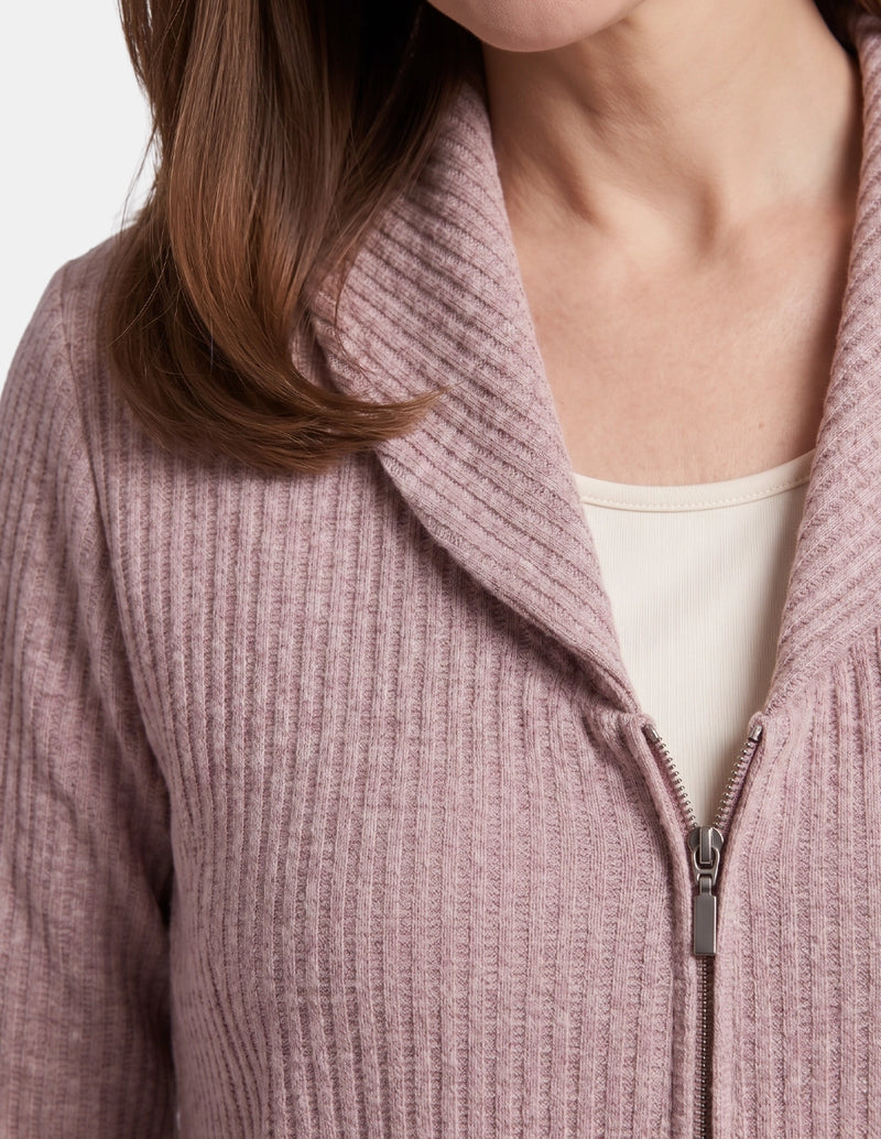 Sudadera rib con bolsas relax Ayla