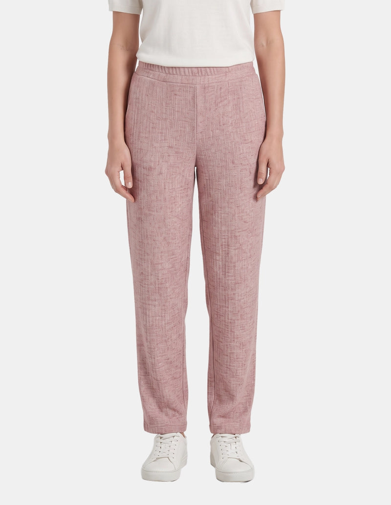 Pants rib con bolsas diagonales relax Ayla