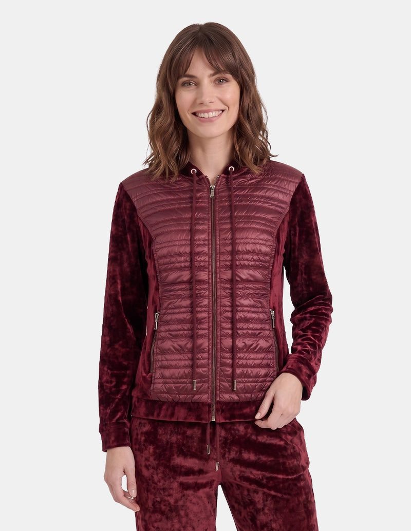 Sudadera velour manga larga con bolsas relax Renesme