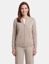 RP69951 - Sudadera flor jaspe con bolsas relax Tressa