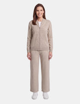 RP69951 - Sudadera flor jaspe con bolsas relax Tressa