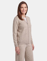RP69951 - Sudadera flor jaspe con bolsas relax Tressa