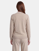 RP69951 - Sudadera flor jaspe con bolsas relax Tressa