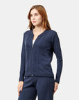 Sudadera azul marino detalle trenzado Relax VITOS