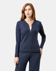 Sudadera azul marino detalle trenzado Relax VITOS
