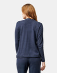 Sudadera azul marino detalle trenzado Relax VITOS_4