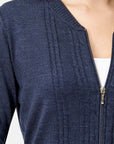 Sudadera azul marino detalle trenzado Relax VITOS
