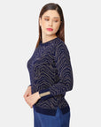 Túnica jacquard manga larga Vitos