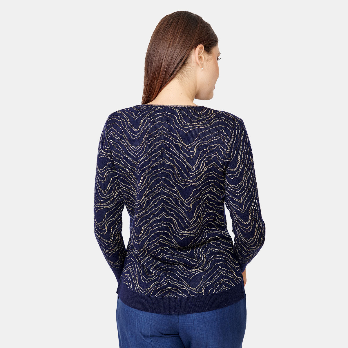 Túnica jacquard manga larga Vitos
