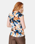 Top estampado floral multicolor para dama