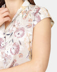 Top estampado floral cuello V Vitos