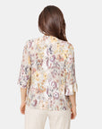 Twin Fix estampado floreal manga campana Vitos