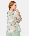 Twin fix estampado floral con detalle bordado