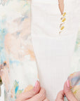 Twin fix estampado floral con detalle bordado