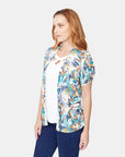 Twin fix estampado color azul con blanco para dama vitos