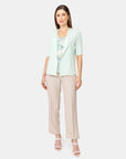 Twin fix top estampado color pistache Vitos