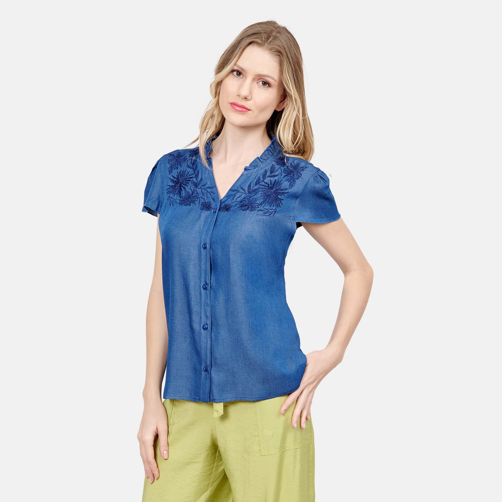 Top bordado floral Taxco