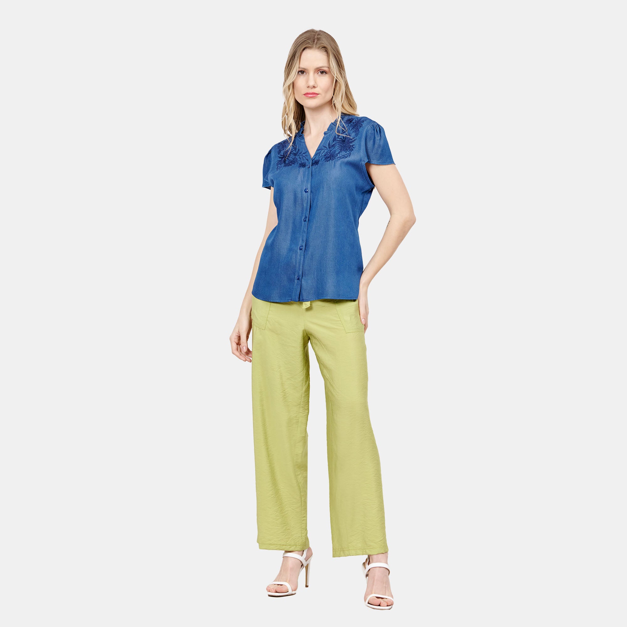 Top bordado floral Taxco