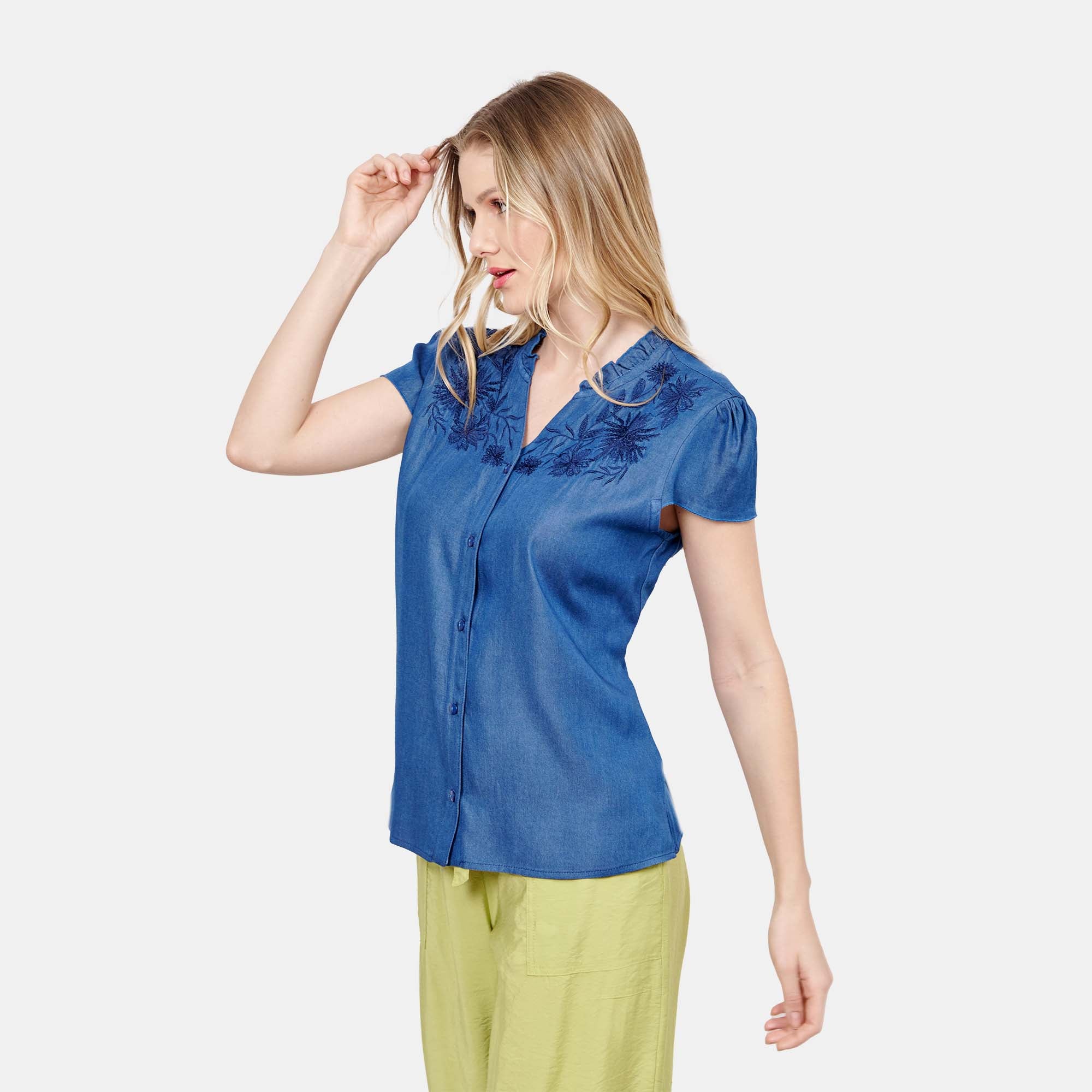 Top bordado floral Taxco