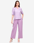Blusa manga corta holanes en escote Juquila