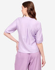 Blusa manga corta holanes en escote Juquila