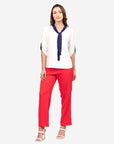 Blusa corbatín manga 3/4 San Blas