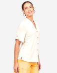 Blusa abierta manga corta Ajijic