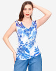 Top estampado tropical Loreto
