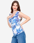 Top estampado tropical Loreto