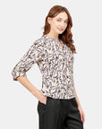 Blusa estampado manga 3/4 Álamos