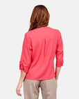 Blusa escote V con jaretas Candela