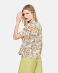Blusa estampada manga corta Taxco