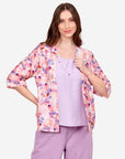 Twin fix manga kimono floral Juquila