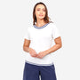 Blusa escote redondo ojal San Blas