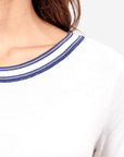 Blusa escote redondo ojal San Blas