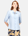 Blusa con corbata Bernal