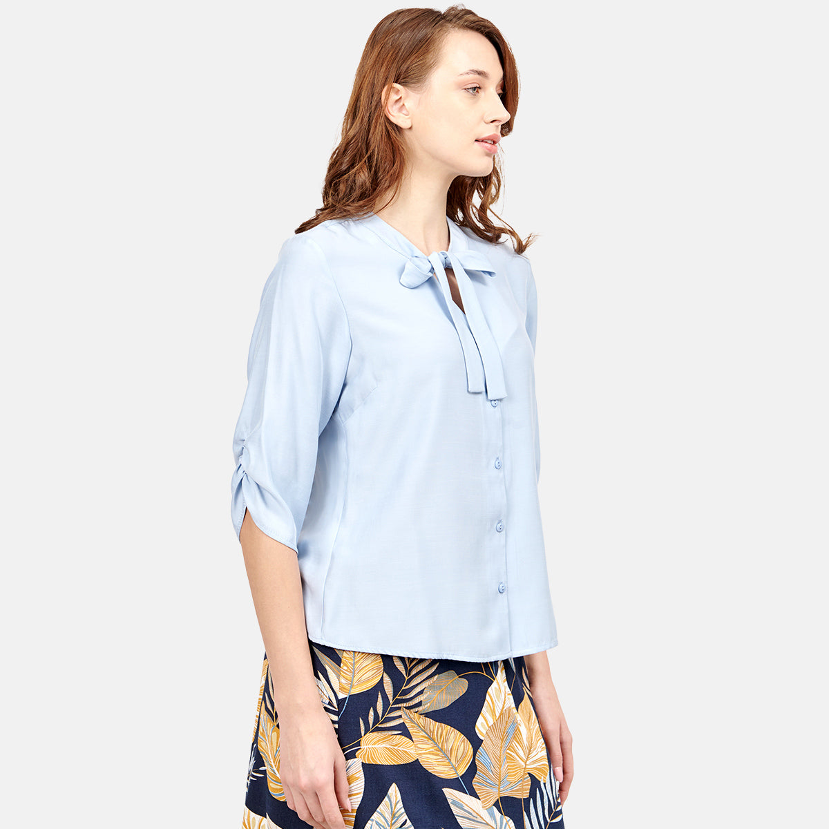 Blusa con corbata Bernal