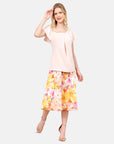 Blusa manga corta con olanes Salvatierra