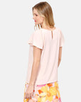 Blusa manga corta con olanes Salvatierra
