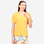 Blusa manga corta escote V Ajijic