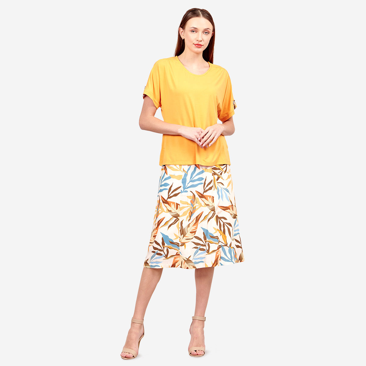 Blusa manga corta escote V Ajijic