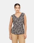 Top estampado  con collar Álamos