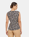 Top estampado  con collar Álamos