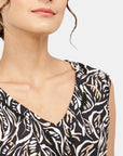 Top estampado  con collar Álamos