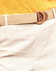 Pantalón recto con cinturón Ajijic