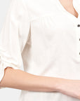 Blusa cuello mao Arteaga