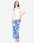 Pantalón estampado floral con bolsas Loreto