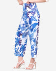Pantalón estampado floral con bolsas Loreto